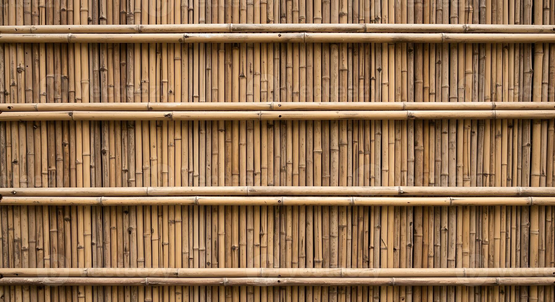 Bamboo Fence Texture Background Image photo