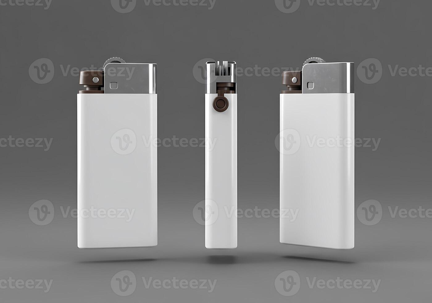 White Disposable Lighter Mockup for Branding and Design photo