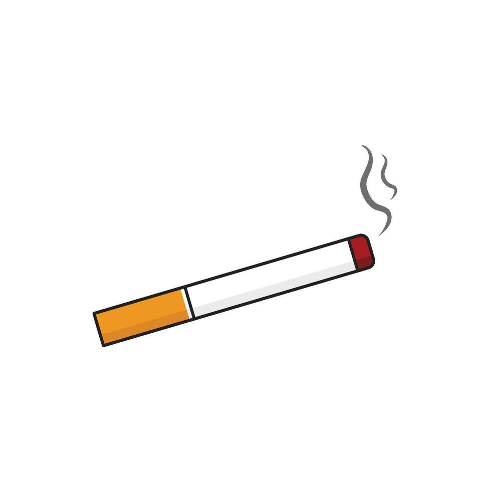 Cigarette icon smoke vector