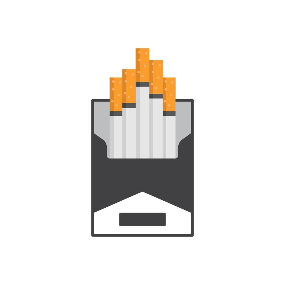 Cigarettes packaging icon vector