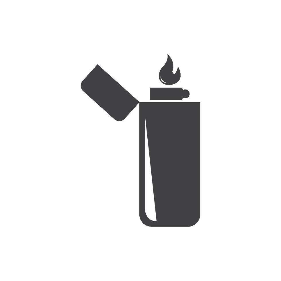 Black lighter design vector