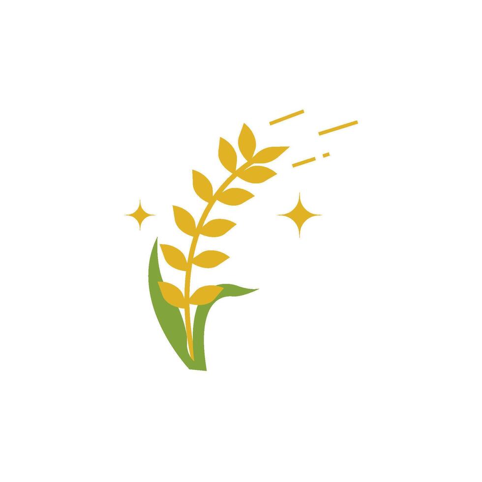 Wheat tree Logo icon vector