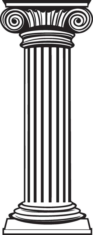 a black and white drawing of a column vector