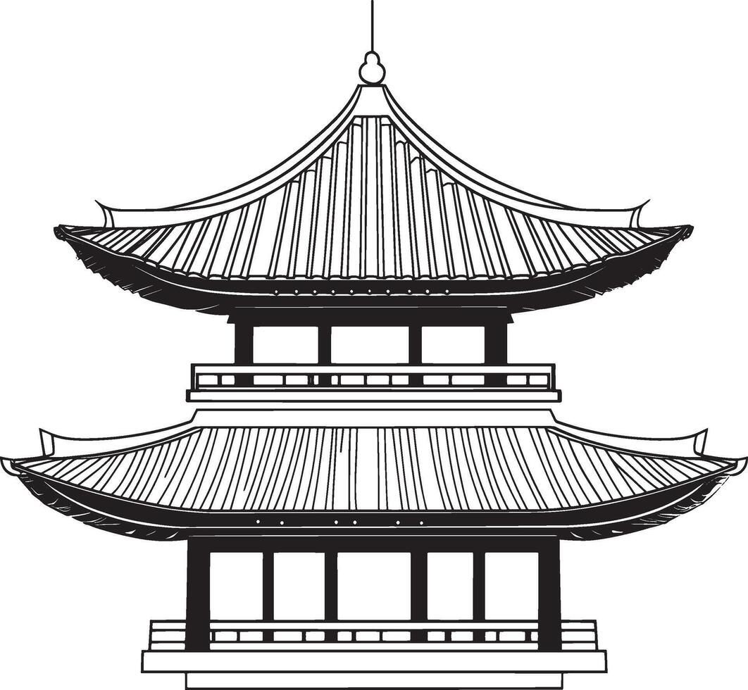 chinese pagoda price 1 credit usd 1 vector