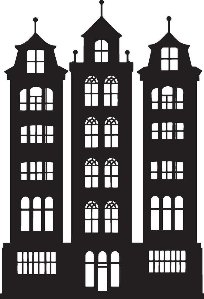 amsterdam cityscape illustration vector