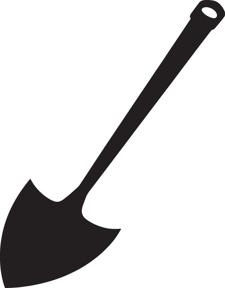 a shovel on a white background vector