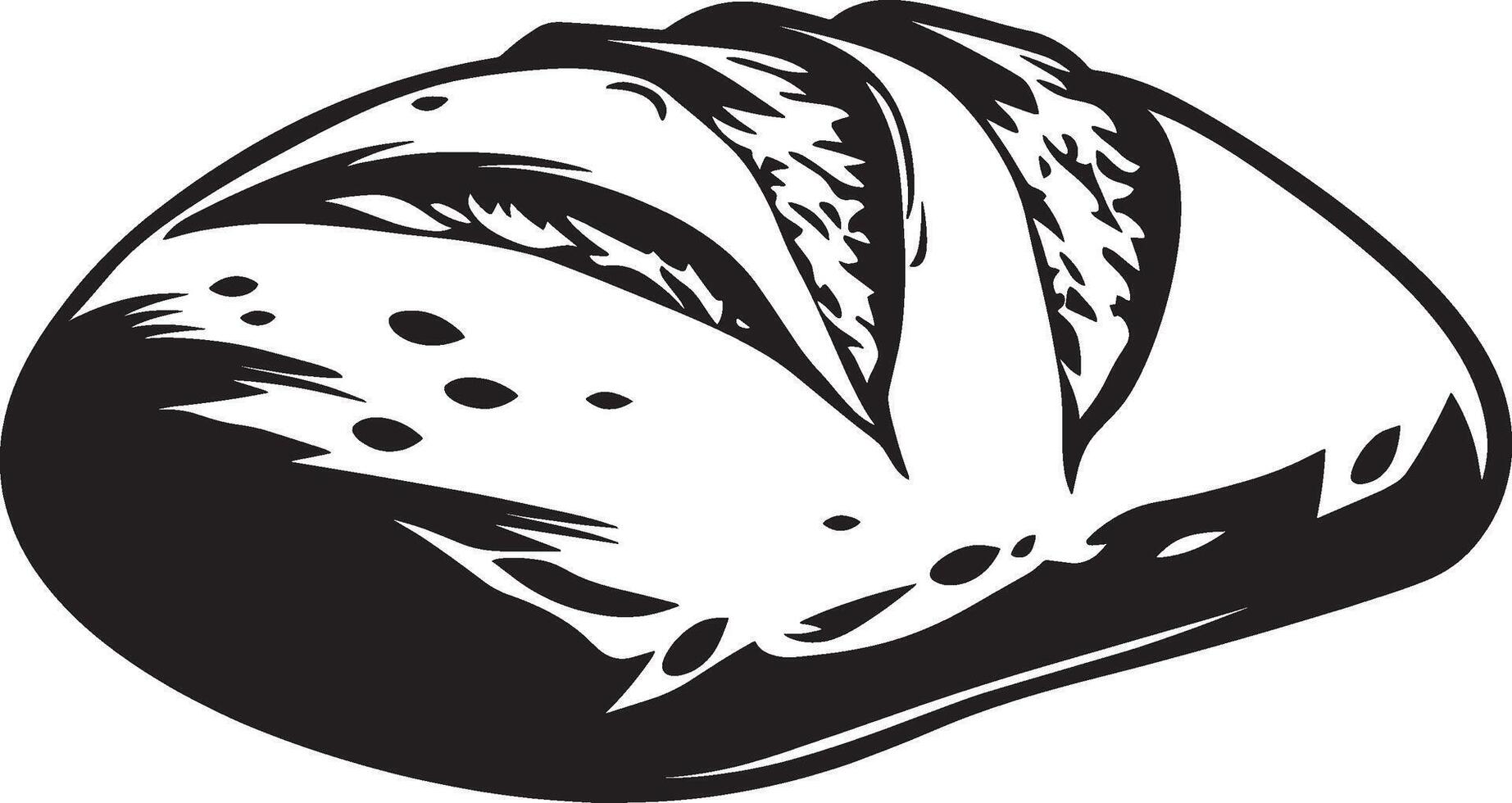 Simple black sourdough icon in format vector