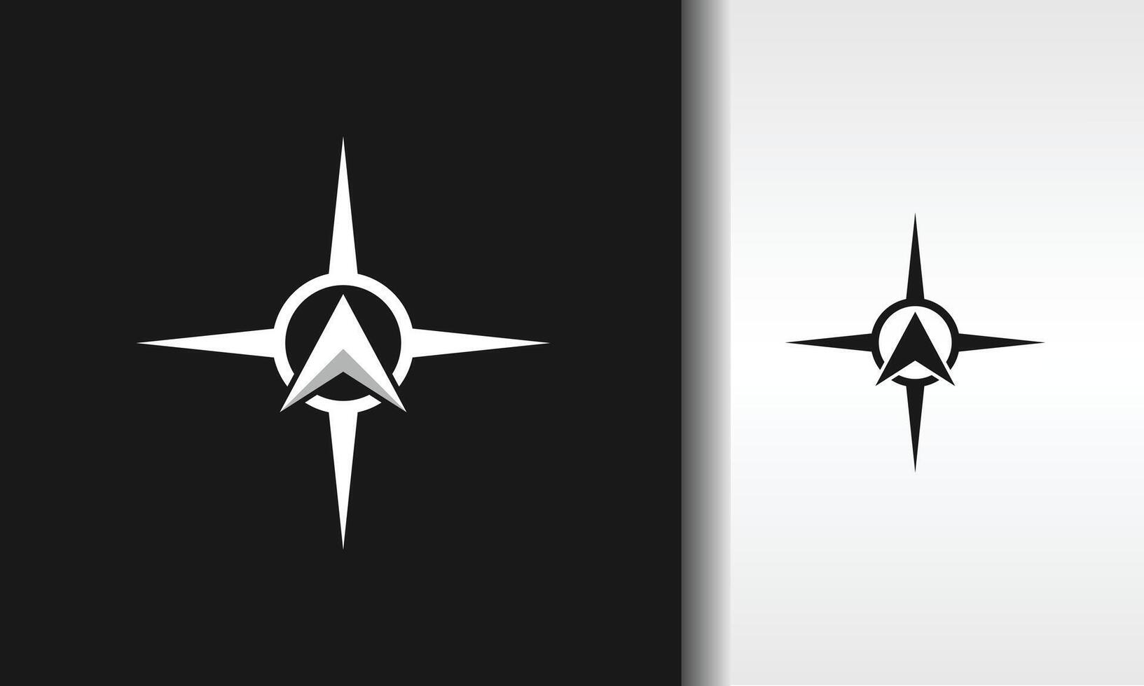 logo compass directions vector