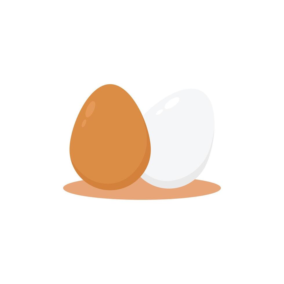 egg icon design flat style vector