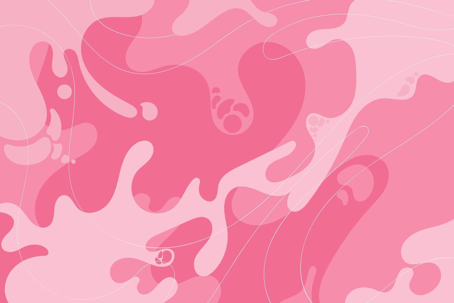 Abstract liquid pink background with smooth fluid shapes, soft gradients, and elegant curved lines. vector