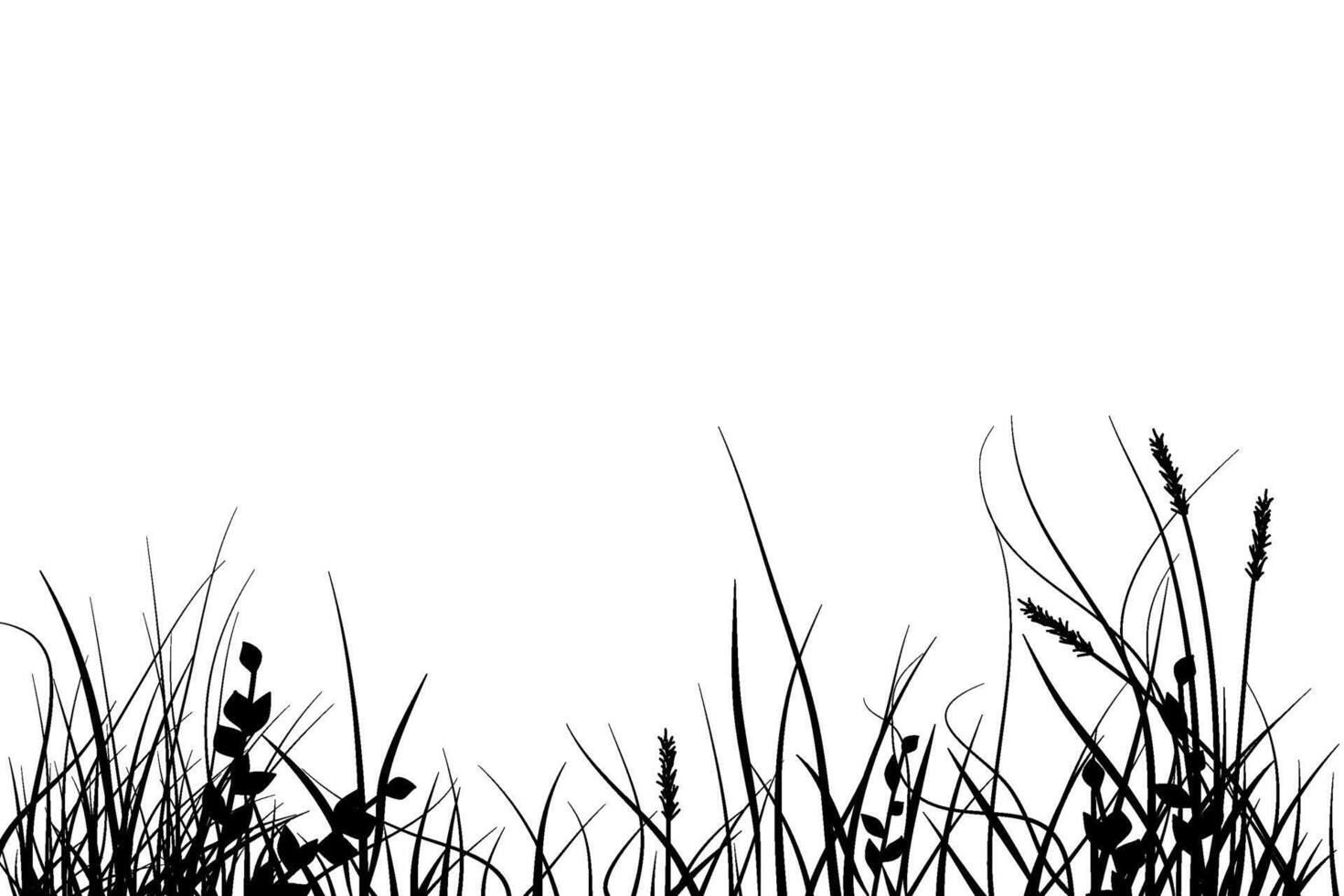 meadow with grass diversity vector