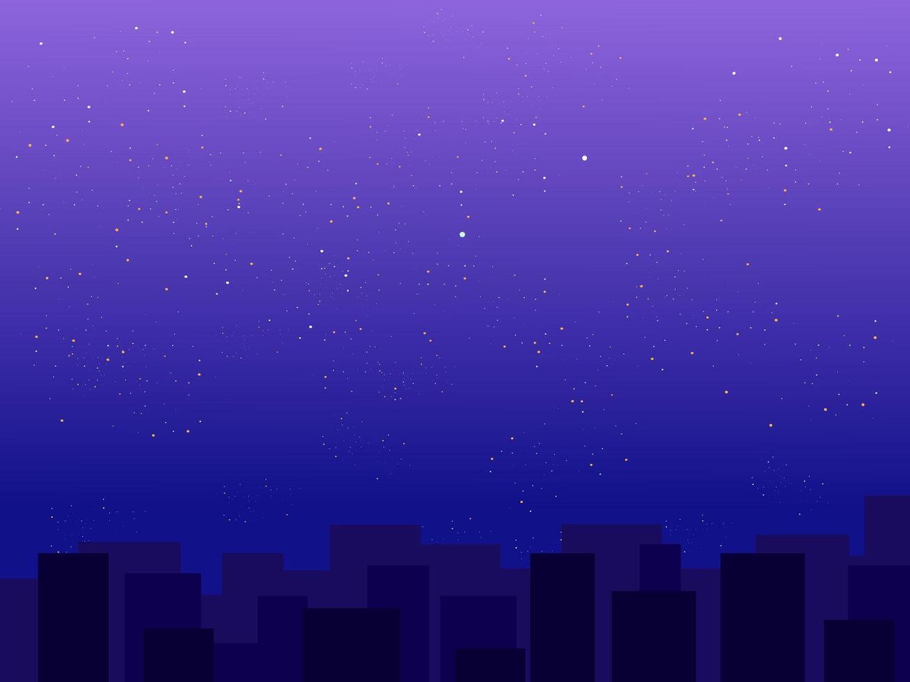 night sky at the city vector