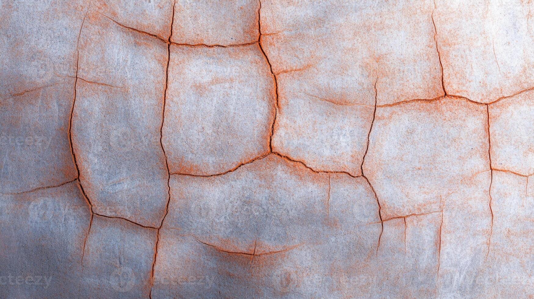 Mesmerizing patterns of dry cracked soil showcasing natural color gradients photo