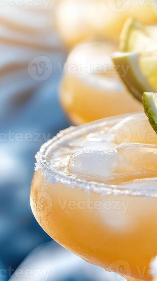 Celebrate Cinco de Mayo with refreshing margaritas and colorful decorations photo