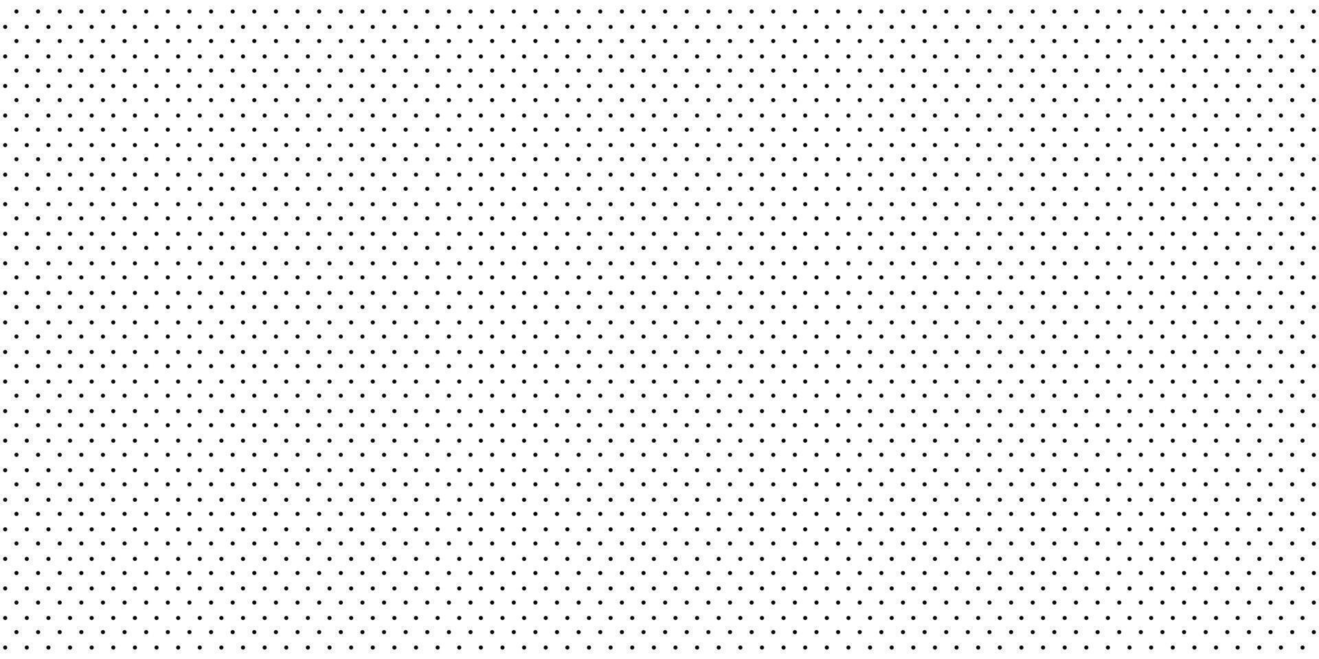 Background with monochrome dotted texture. Polka dot pattern template. Simple backdrop with black dots. vector