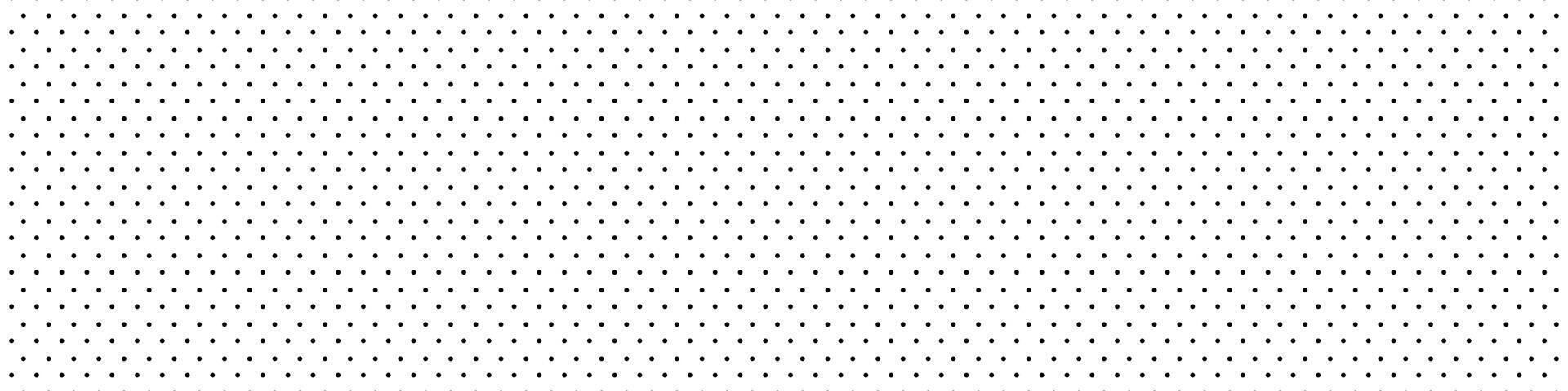 Horizontal background with monochrome dotted texture. Polka dot pattern. vector