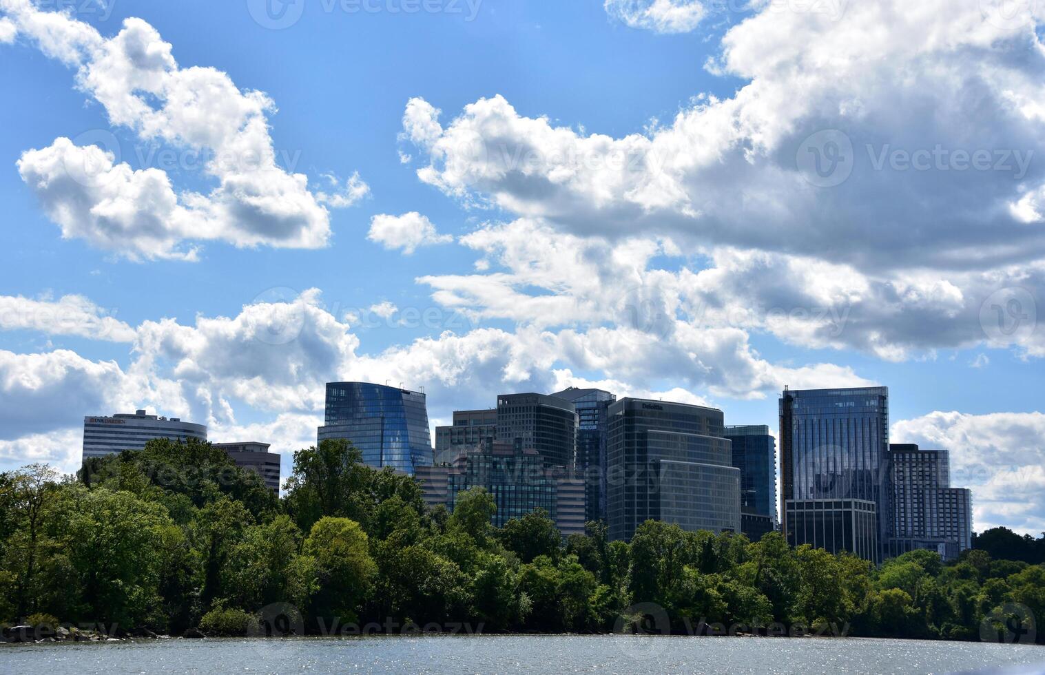 Skyscrapers in Baltimore Maryland Under Summer Skies photo