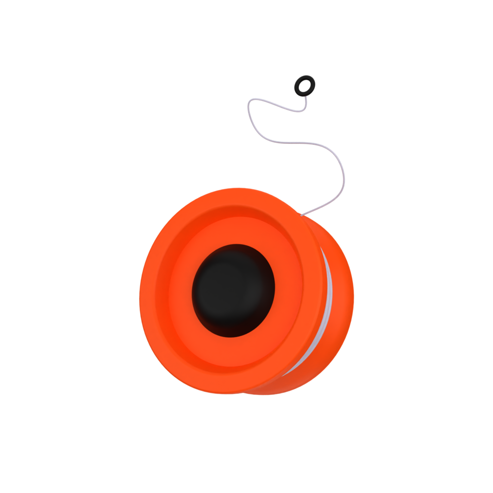 an orange yoyo 3d icon png