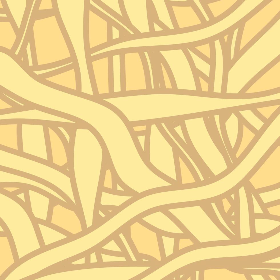 a yellow and beige background with wavy lines vector