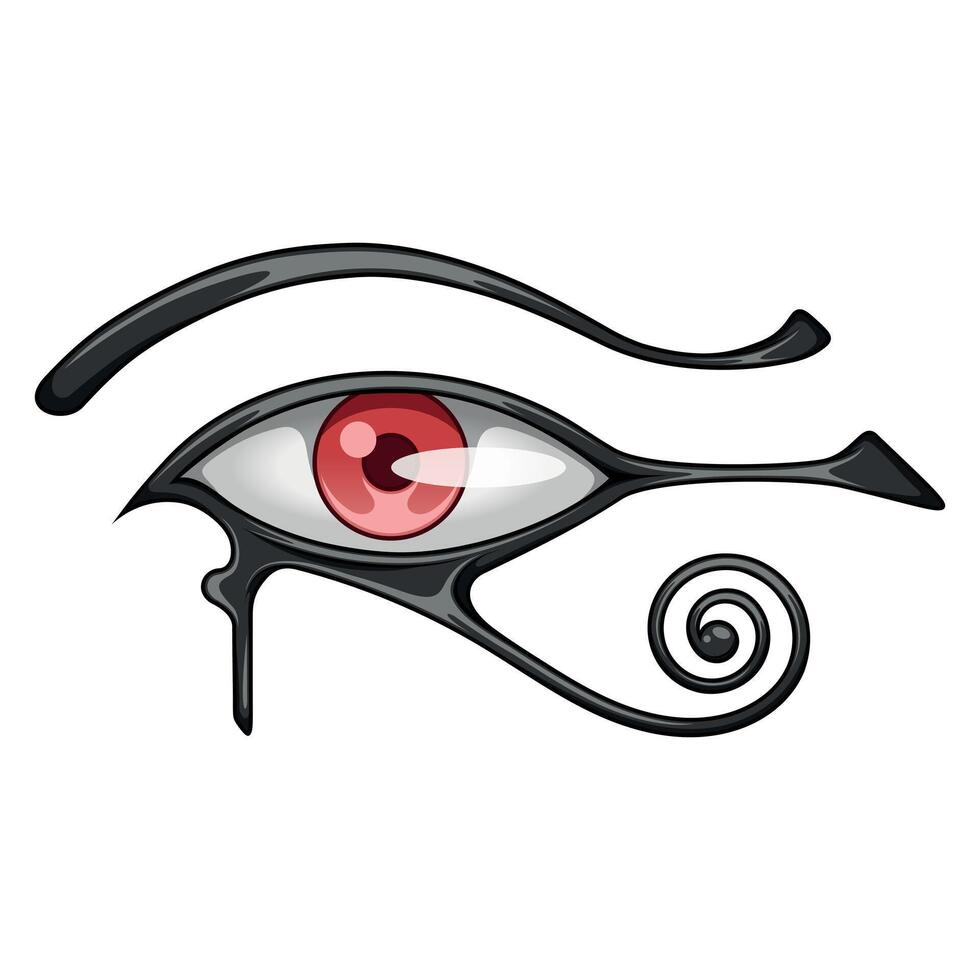 Ancient Egyptian Eye of Horus Amulet vector