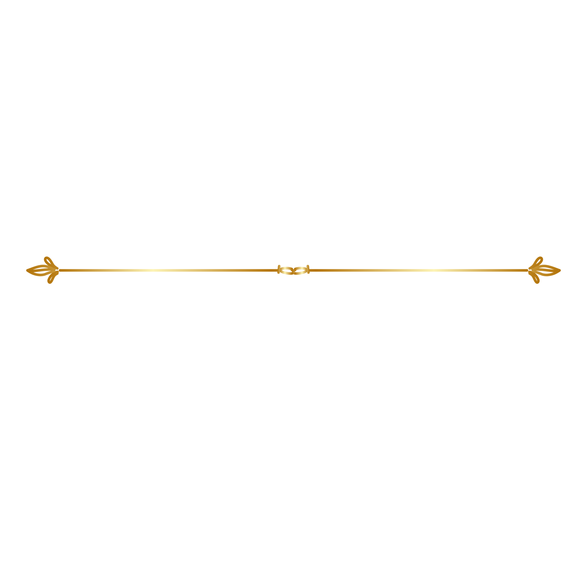 Elegant Gold Divider with Arrows 55717061 PNG