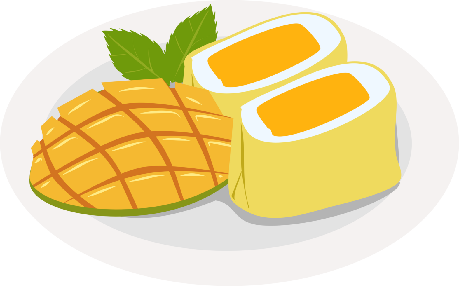 Hong Kong mango pancake png