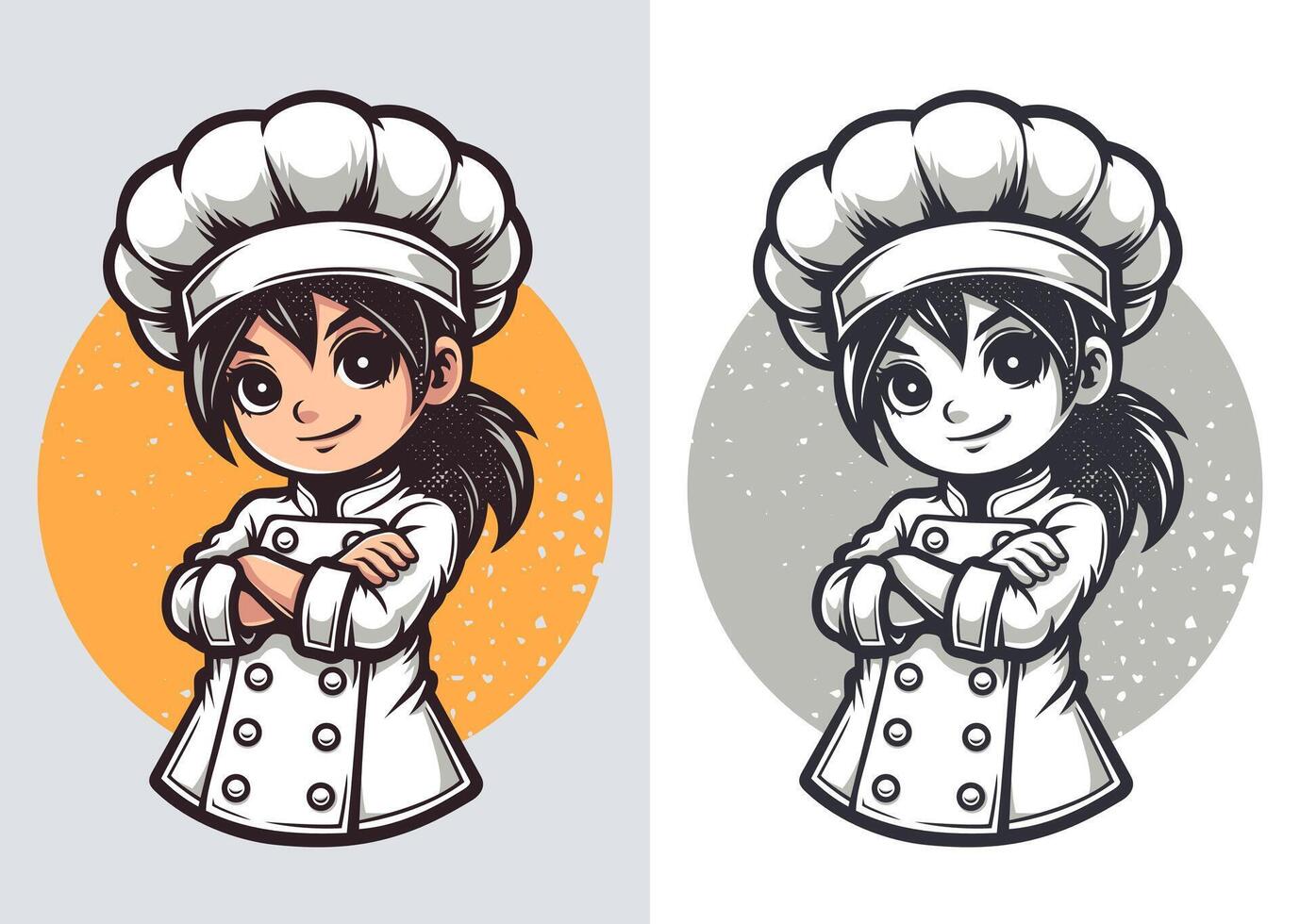 Cute Chef Mascot Illustration vector