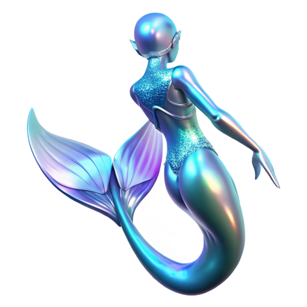 Iridescent Mermaid Tail png