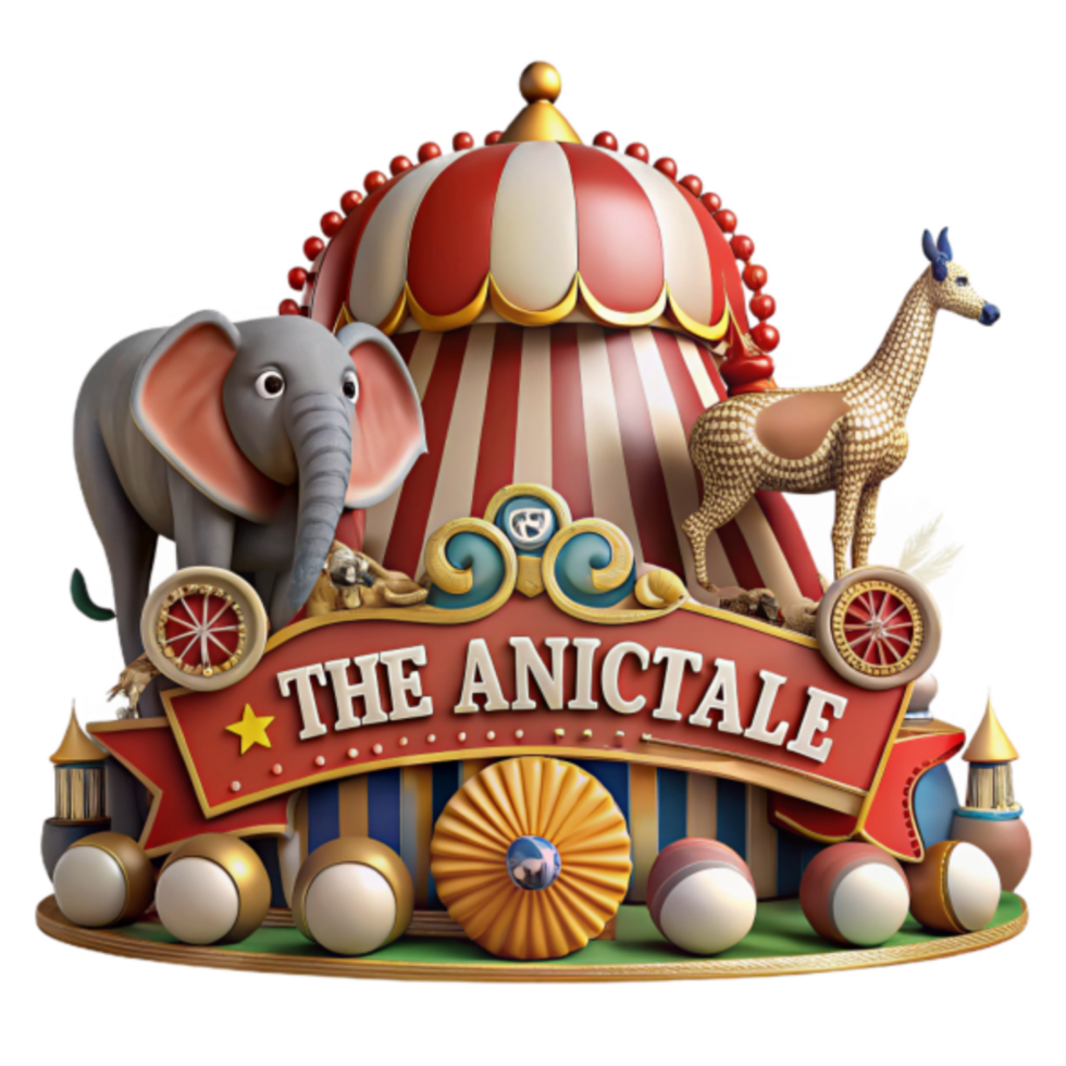 Whimsical Circus Animals 3D Illustration Joyful Carnival Tent Elephant Giraffe Festive png
