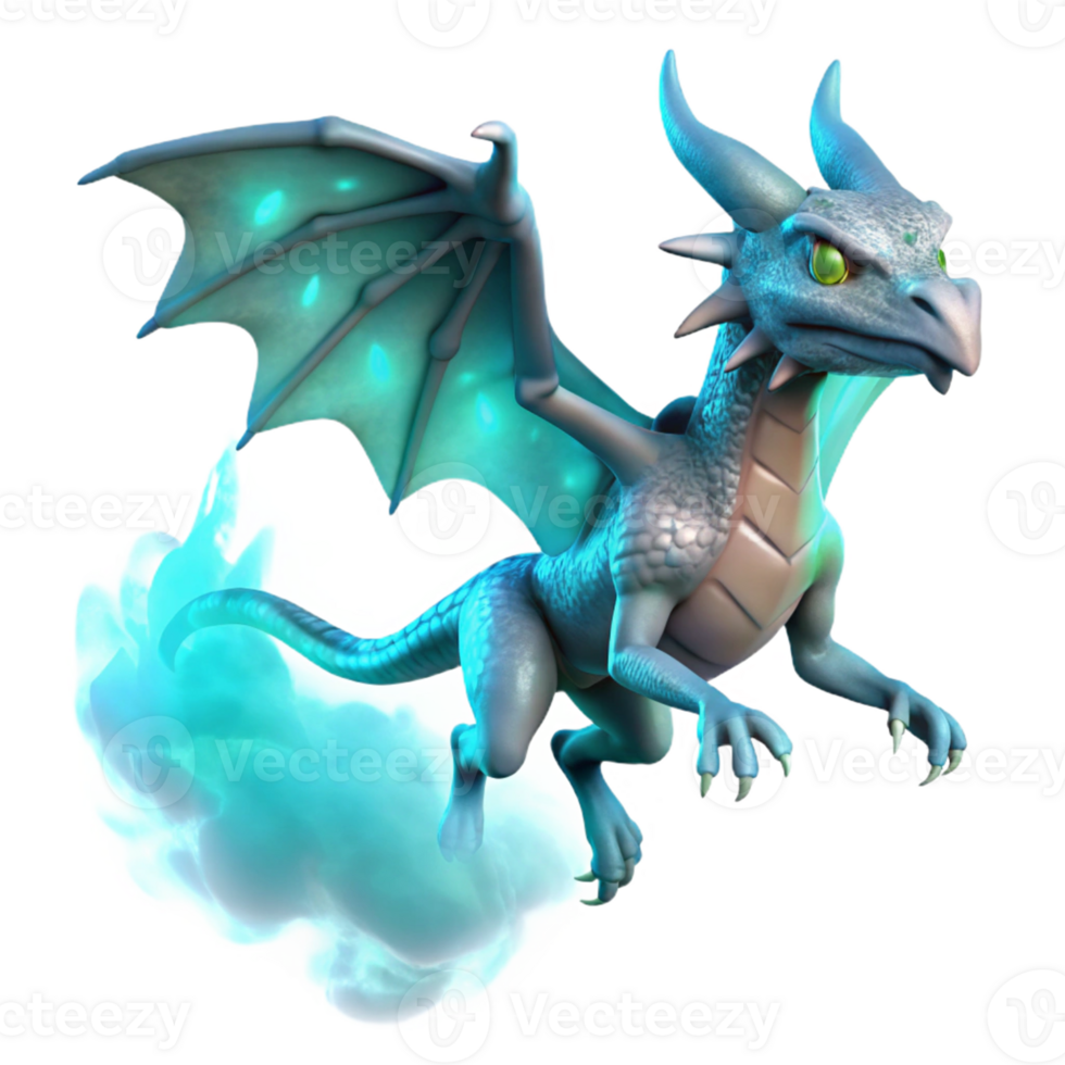 Ice Dragon Fantasy Art A mythical ice dragon depicted in fantasy art, its scales shimmering with frosty beauty. png