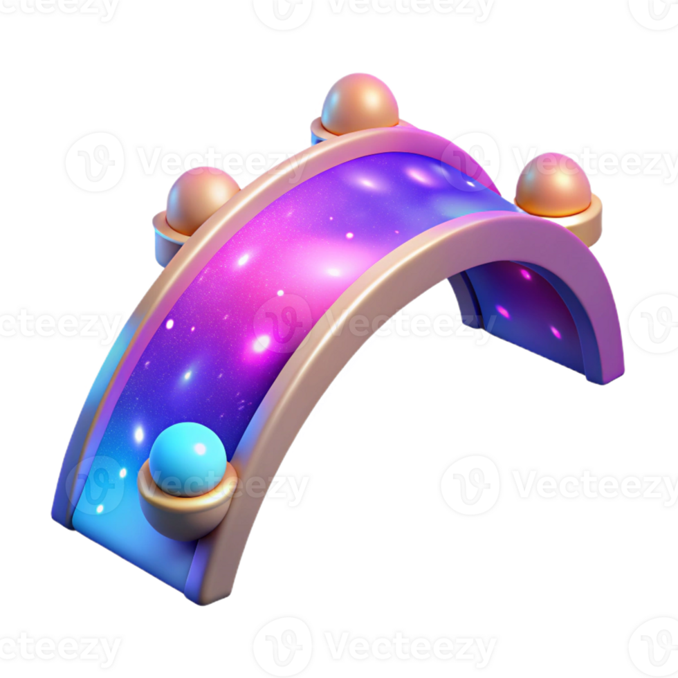 Cosmic Bridge in a Three Dimensional Render of Galactic Beauty png