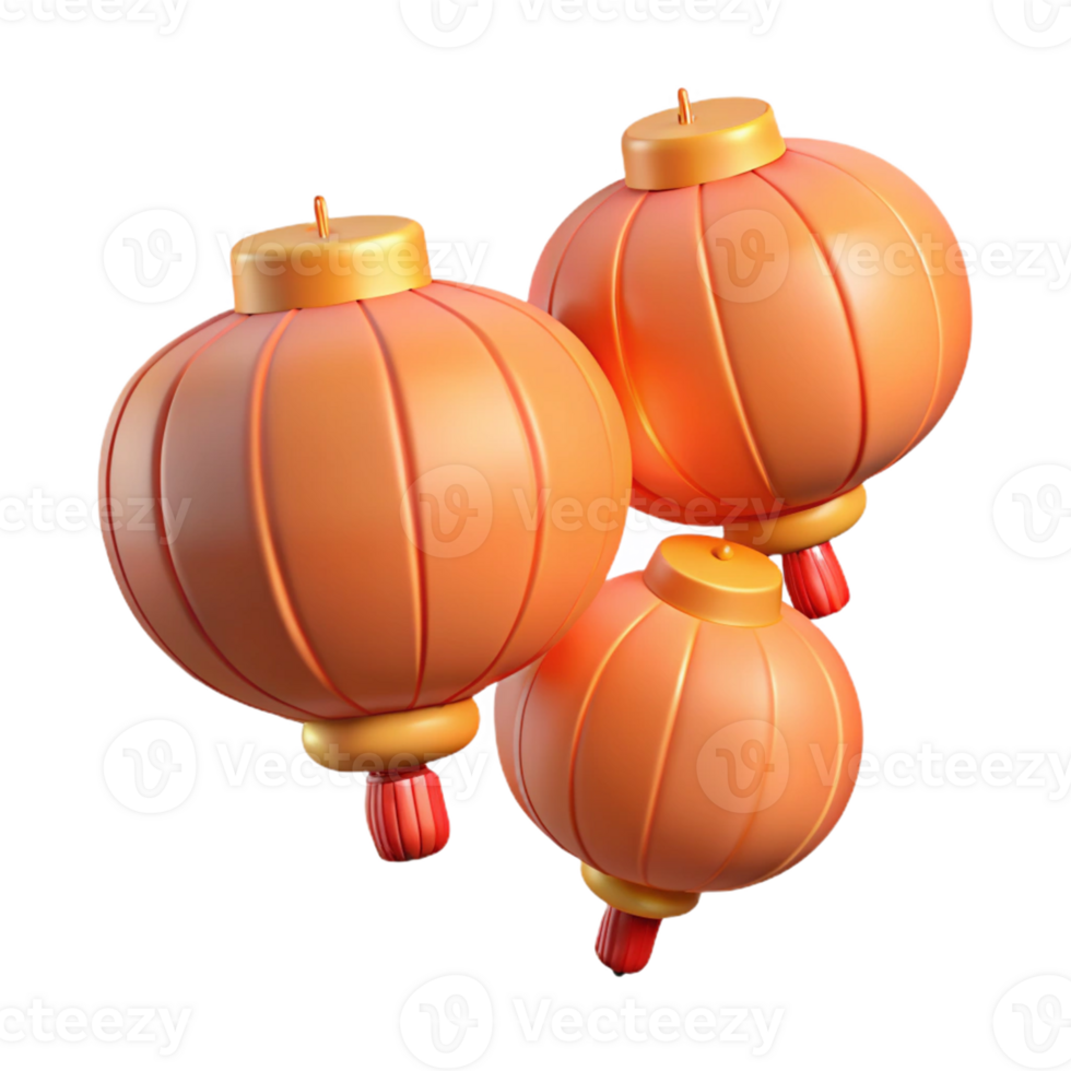 Orange Festive Lanterns A joyful scene of orange lanterns illuminating a festive night, capturing the essence of celebration. png
