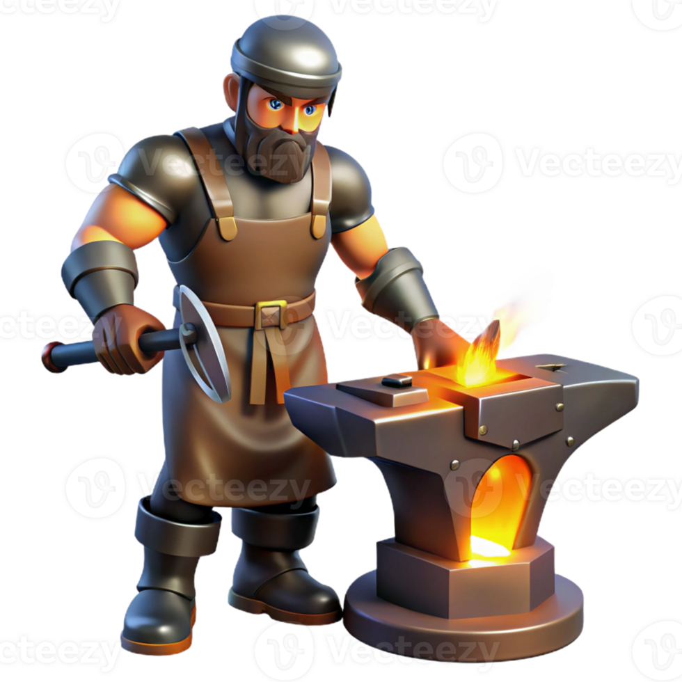 Blacksmith Anvil in a Three Dimensional Model of Craftsmanship png