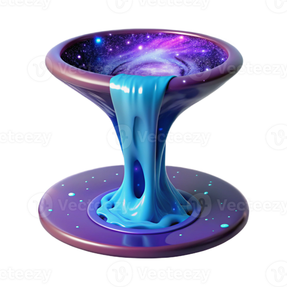 Cosmic Flow Galaxy in a Vessel - A mystical depiction of a galaxy contained within a vessel blending cosmic themes with artistic design png