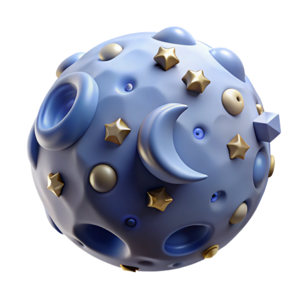Celestial Orb 3D Render Abstract Background Image png