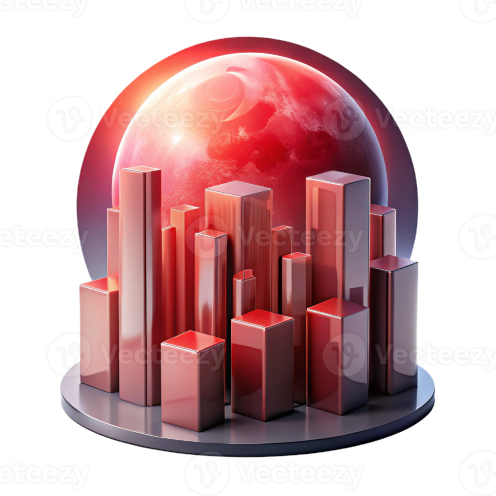 Red Planet Cityscape Future Urbanization A visionary depiction of a cityscape navigating a red planet, capturing the essence of future urbanization. png
