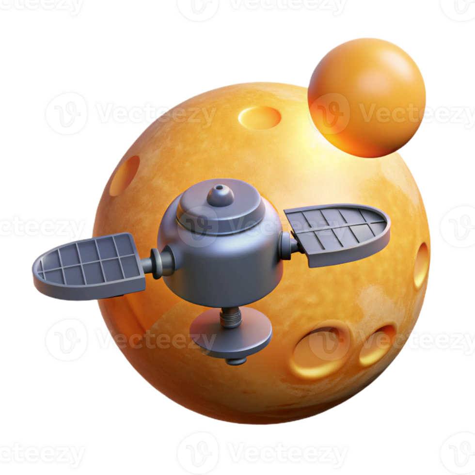 Spacecraft Exploring Planets A scene of cosmic exploration, featuring a spacecraft navigating planets in a digital universe. png