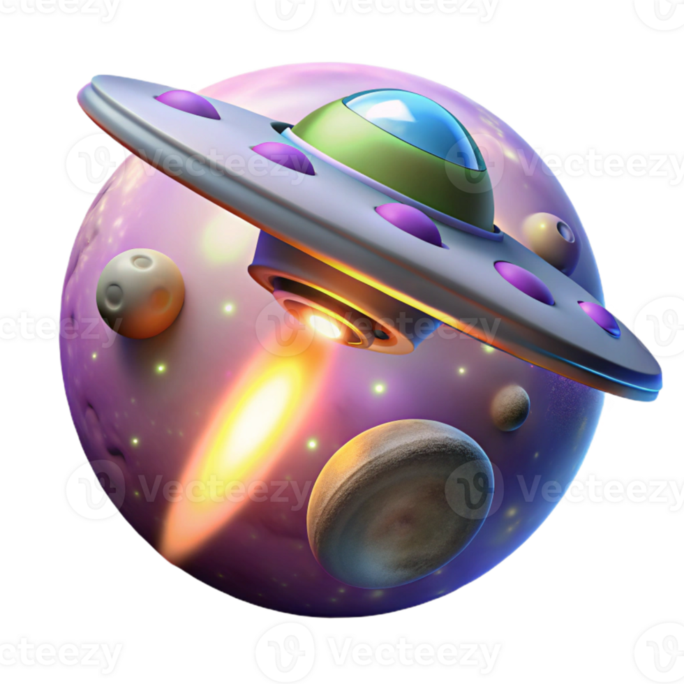 Spaceship in Cosmic Flight Through a Galactic Adventure png