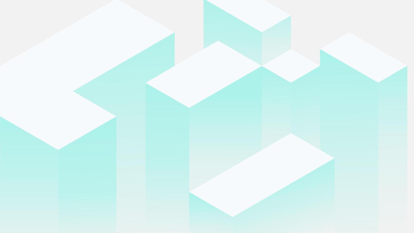 The ice cube floating in the white minimalist space, giving it an airy and futuristic look. vector