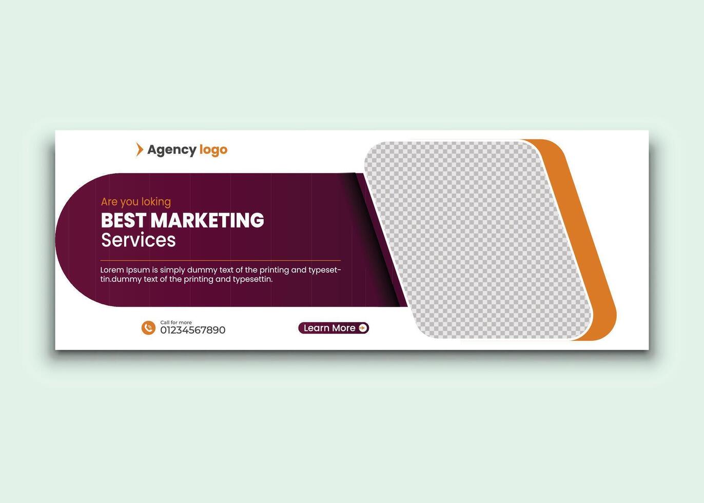 Banner or cover template for business vector