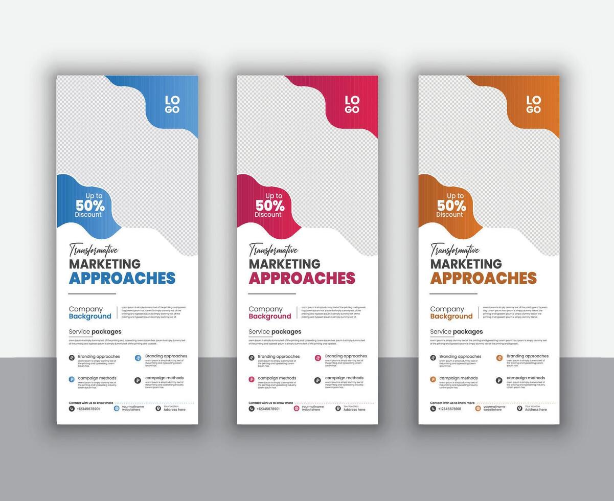 Clean Brochure design template vector