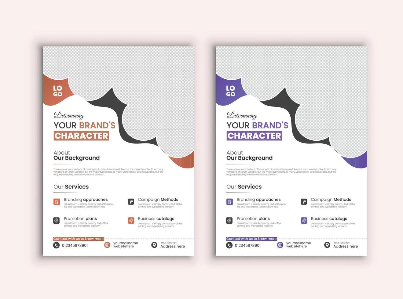 Print template for advertisement. vector