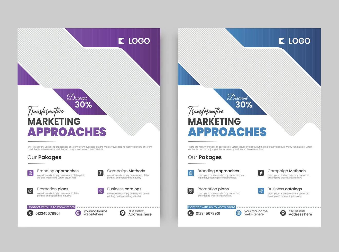 New and creative flyer design vector