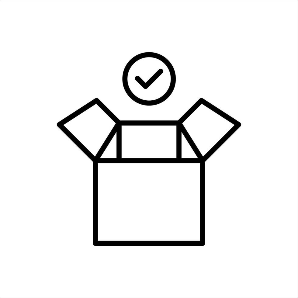 open box icon set vector