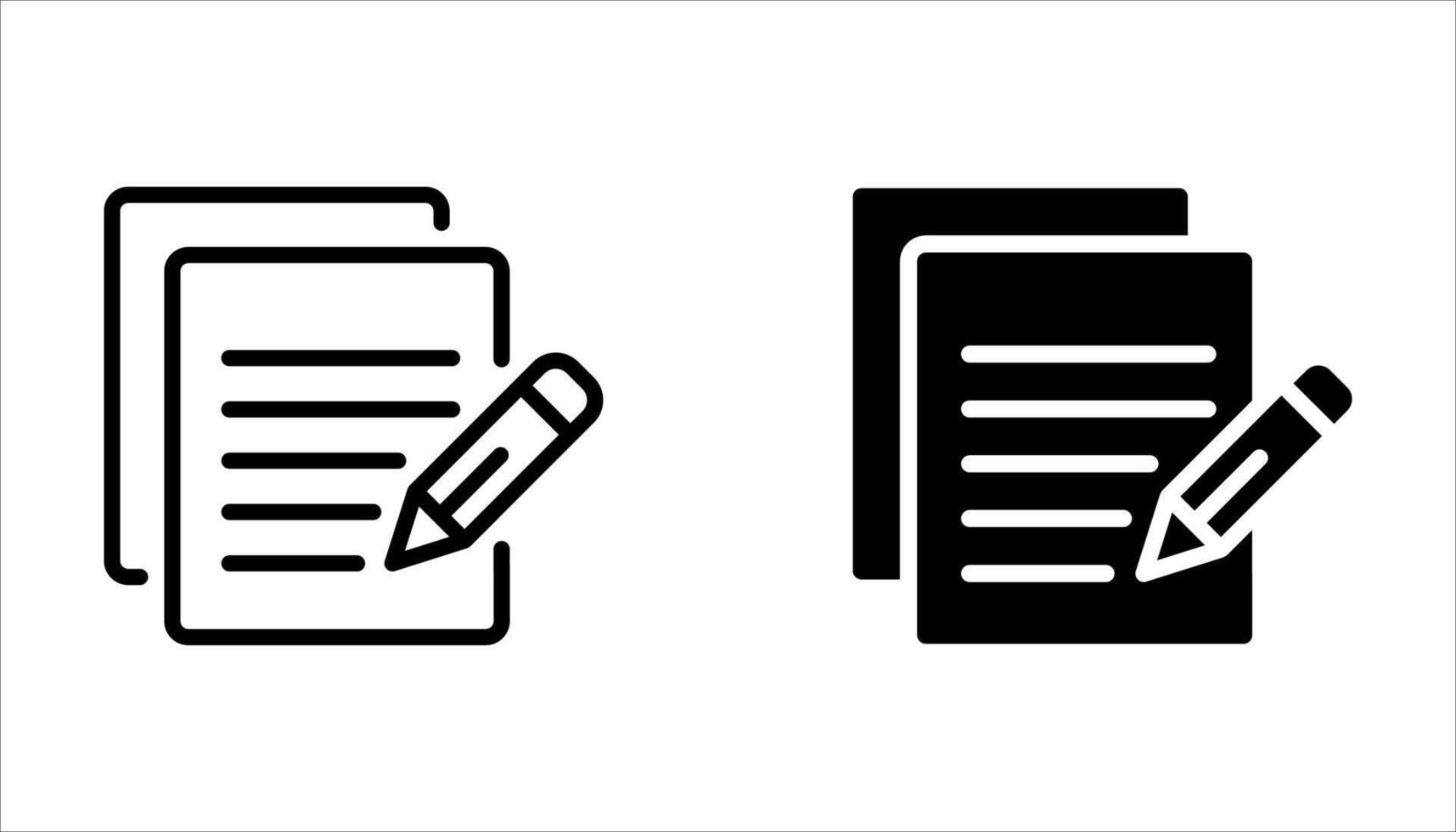 contract icon set. vector