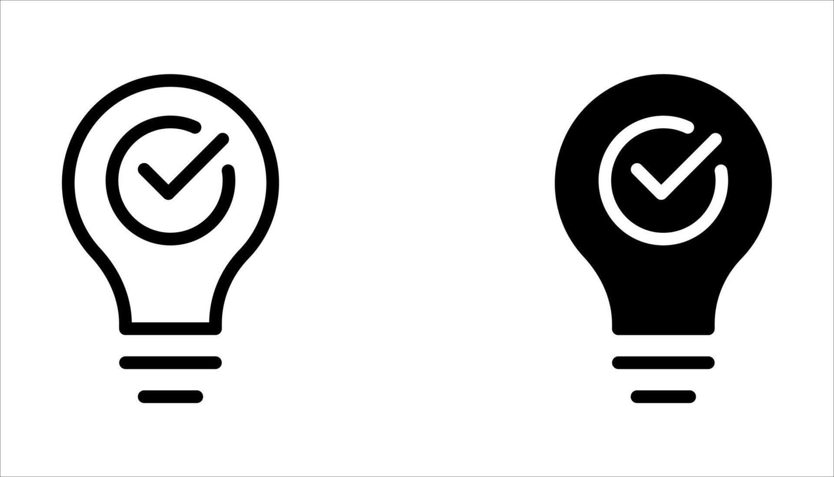 creative bulb icon set. vector