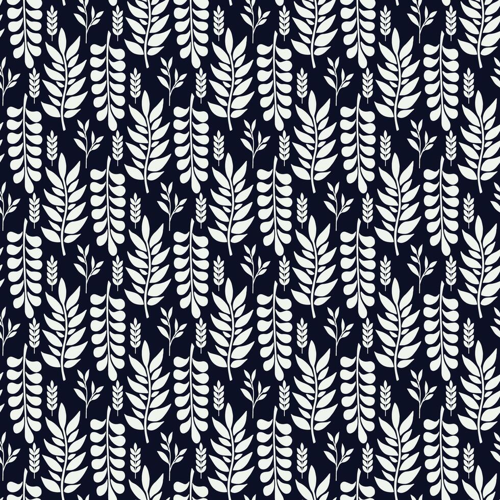 Elegant Simple Botanical Floral Tiles with Hand-Painted Floral Details vector