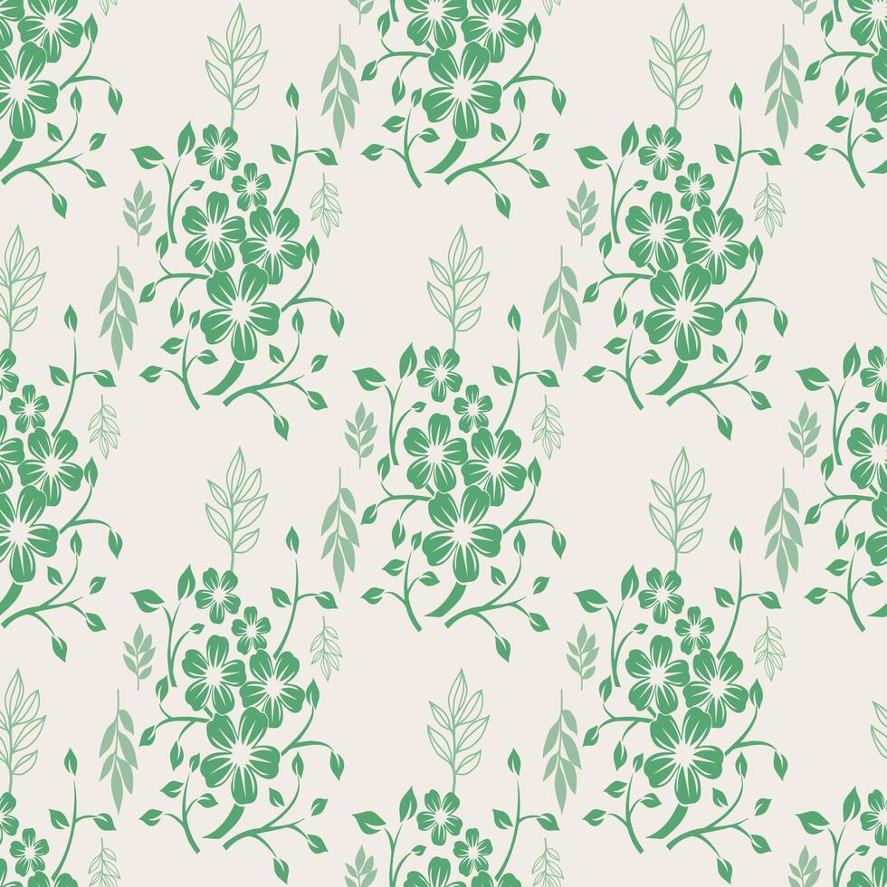 Luxurious Floral Tiles with Silver Engraved Floral Patterns vector