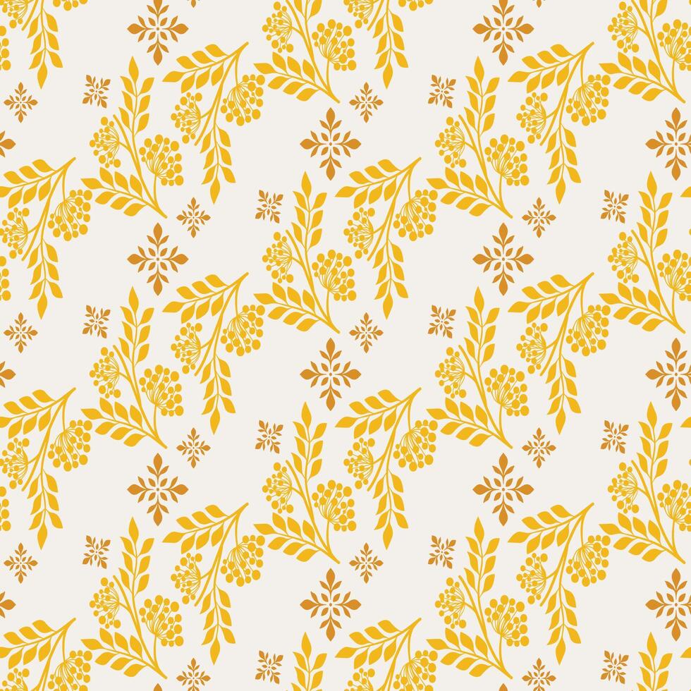 Vibrant Floral Wallpaper with Bright Jungle Flowers and Vines vector