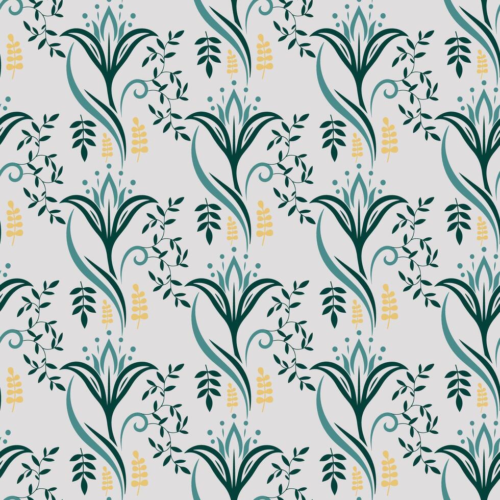 Tropical Floral Background with Hibiscus and Monstera Leaves vector